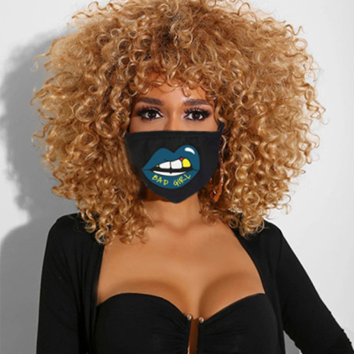 Blue Fashion Casual Print Face Protection