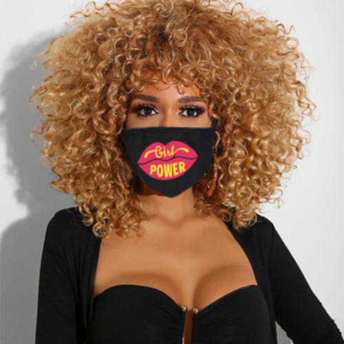 Pink Yellow Fashion Casual Print Face Protection