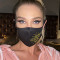 Gold Fashion Casual Print Face Protection