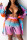 Pink Fashion Sexy Long Sleeve Turndown Collar Regular Sleeve Long Print Two Pieces