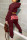 Wine Red Fashion adult Europe and America Ma'am Letter Patchwork Two Piece Suits Straight Long Sleeve Two Pieces