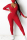 Red Fashion Casual V Neck Long Sleeve Regular Sleeve Skinny Solid Jumpsuits (With Mask)