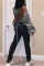 Red Street Solid Hollowed Out Cardigan Hooded Collar Outerwear