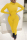 Yellow Fashion Print Long Sleeve O Neck Jumpsuits