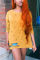 Yellow Fashion Casual Regular Sleeve Long Sleeve O Neck T-shirt Dress Mini Solid Dresses