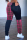 rose red Casual Patchwork Split Joint Bottoms