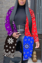 Red Street Print Outerwear