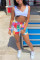 Pink Drawstring Mid Plaid Print Straight shorts Bottoms