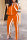 Orange Casual Fashion adult HOLLOWED OUT Split Solid Two Piece Suits pencil Long Sleeve
