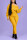 Yellow Fashion Casual Adult Solid One Shoulder Skinny Jumpsuits