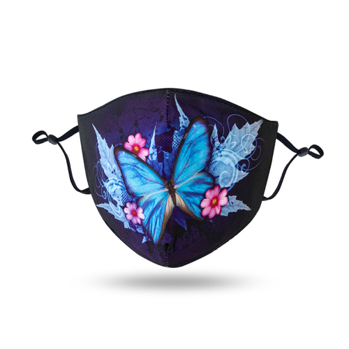 Blue Fashion Casual Print Face Protection