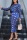 Blue Casual Venetian Plaid Two Piece Suits Long Sleeve Regular Two Pieces