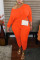 Orange Fashion Sexy Adult Ma'am Solid Two Piece Suits Stitching O Neck Plus Size 