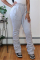 White Fashion Casual Adult Solid Pants Boot Cut Bottoms