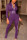 Purple Casual Sportswear Long Sleeve Zipper Collar Regular Sleeve Short Patchwork Two Pieces