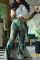 Camouflage Fashion Casual Regular Camouflage Print Trousers