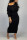 Black Fashion Sexy Regular Sleeve Long Sleeve O Neck A Line Ankle Length Solid Dresses