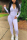 White Fashion Casual Adult Solid Split Joint O Neck Skinny Jumpsuits