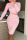 Pink Casual Plush Patchwork Solid Patchwork O Neck Long Sleeve Regular Sleeve Short Two Pieces
