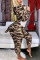 Camouflage Fashion Casual Living Hooded Collar Long Sleeve Regular Sleeve Regular Patchwork Print Jumpsuits