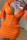 Orange Fashion Sexy Regular Sleeve Long Sleeve Hooded Collar Mini Solid Dresses