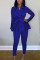 White Fashion Casual Long Sleeve Turndown Collar Regular Sleeve Regular Patchwork Two Pieces