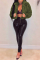 Black Celebrities Artificial Furs Solid Cardigan Square Collar Outerwear