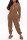 Brown Fashion Adult Living Plush Solid Patchwork Hooded Collar Straight Jumpsuits