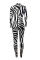 Black Polyester Elastic Fly Long Sleeve Mid Print Zippered Skinny Pants  Jumpsuits & Rompers