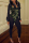 Black Fashion Street Adult Polyester Patchwork Camouflage Print Split Joint U Neck Skinny Jumpsuits