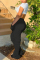 Red Fashion Casual Solid Basic Regular Trousers