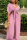 Purple Casual Deep V Neck Loose Two-piece Pants Set