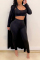 Black Fashion Casual Vest Trousers Coats Set