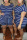 PurplishBlue Fashion Casual Striped Plus Size Short Sleeve Romper
