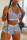 GrayBlue Sexy Fashion Print Sleeveless Top Shorts Set