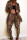 Leopard print Fashion Casual Print Long-Sleeved Two-Piece Suit