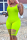 Fluorescent green Fashion Sexy Sleeveless Broken Hole Romper