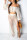 White Mesh Tassels Beach Skirt Two Piece Suit