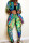 MalachiteGreen Fashion Casual Print Long-Sleeved Two-Piece Suit