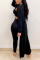Black Fashion Casual Vest Trousers Coats Set