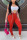 Red Fashion Sexy Stitching Sleeveless Strap Jumpsuit