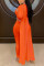 Orange Fashion Casual Vest Trousers Coats Set