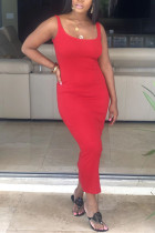 Red Sexy Fashion Sling Slim Dress