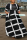 Black Fashion Waist Slim Stripes Positioning Print Large Size Dress
