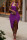 Purple Sexy Irregularity Tank Dress