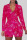 rose red Fashion Adult Living Print V Neck Skinny Jumpsuits