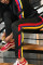 Yellow Fashion Casual Striped Patchwork Patchwork Zipper Collar Long Sleeve Two Pieces