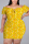 Yellow Fashion Sexy Plus Size Print Basic Bateau Neck Printed Dress