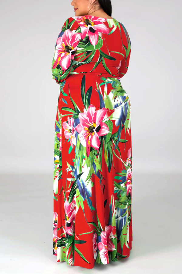 Gabriella | V-Neck Printed Dress