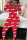 Red and white Fashion Adult Living Print Pants V Neck Skinny Jumpsuits